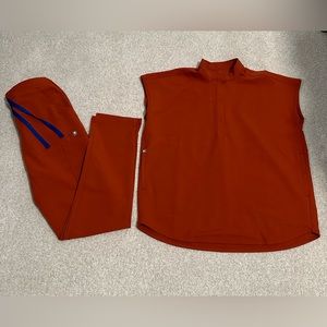 Figs Yola pants XXS regular, Rafaela top XXS.